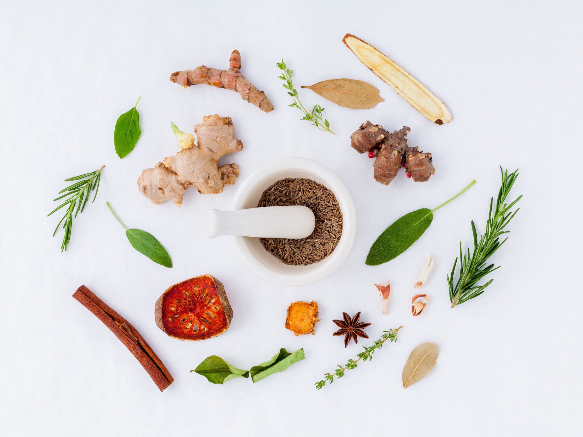spices in a naturopathic kitchen
