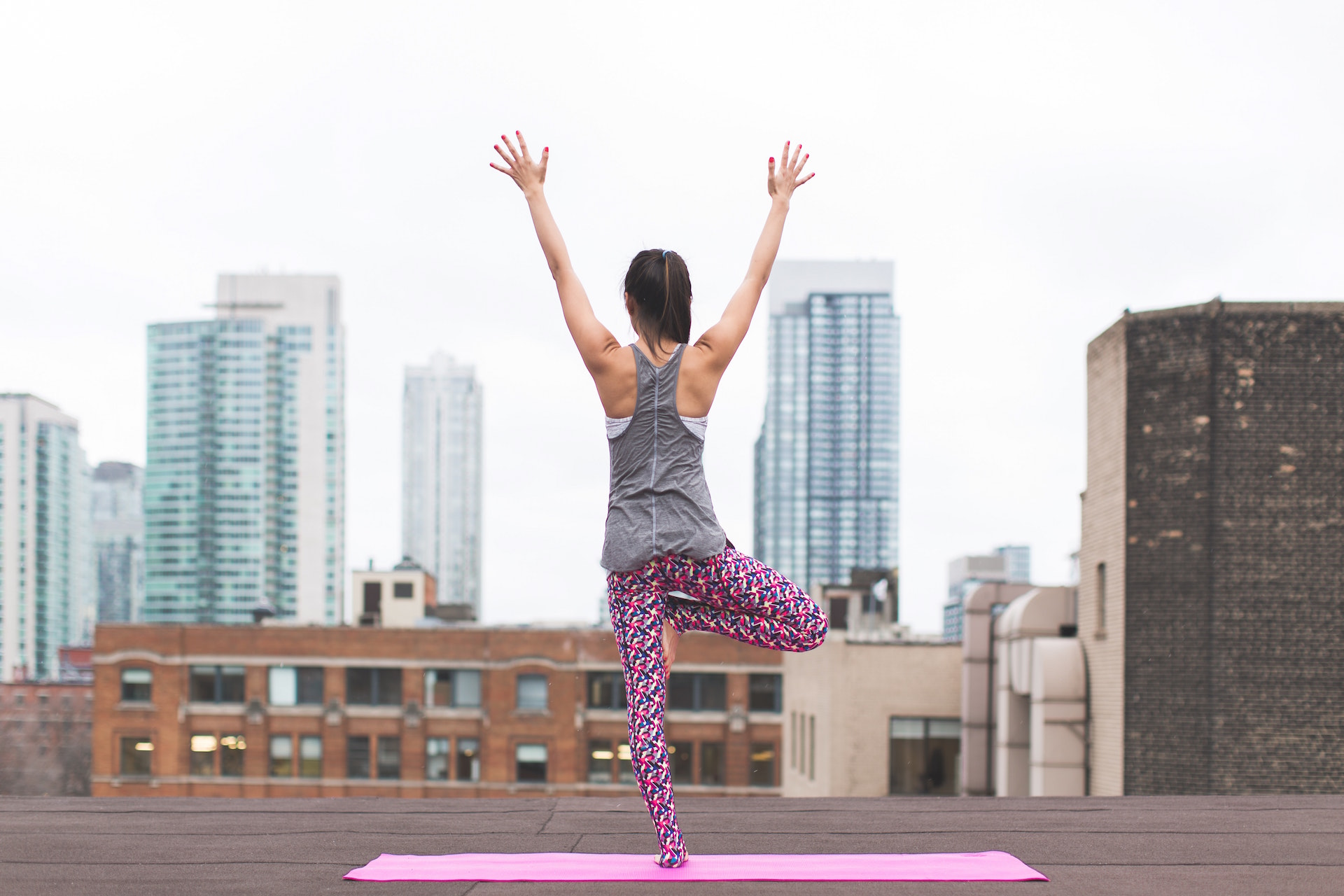 yoga on the roof