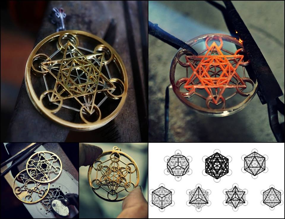 Metatron Cube Ka Gold Jewelry