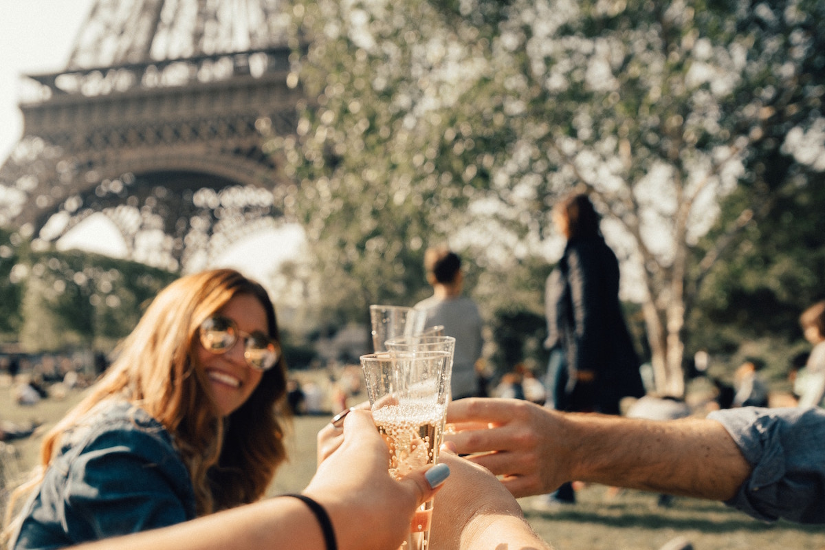 Champagne at the Eiffel Tower