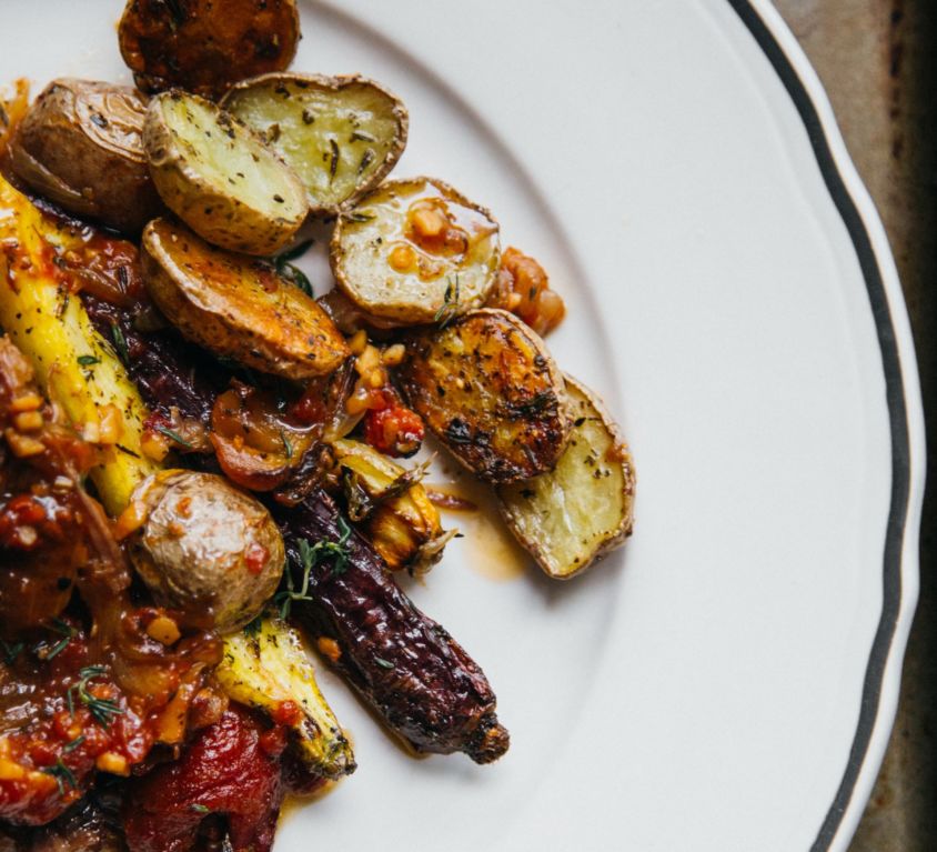 root veggies and potatoes for health stock photo by charles