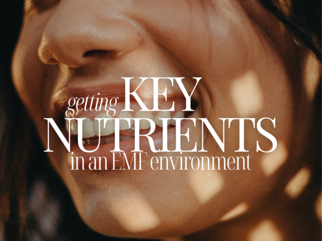 Getting Key Nutrients in an EMF environment
